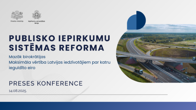 Preses konference par strukturālo reformu publisko iepirkumu sistēmas efektivizēšanai